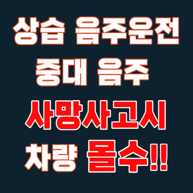 음주운전 차량압수