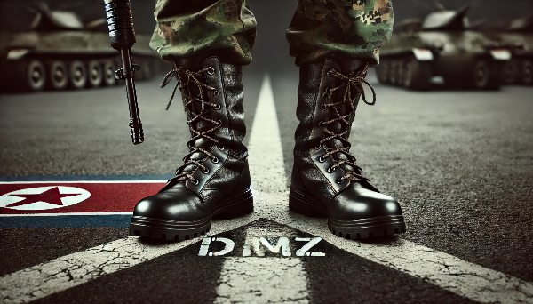 무장한 북한군의 군사분계선 침범