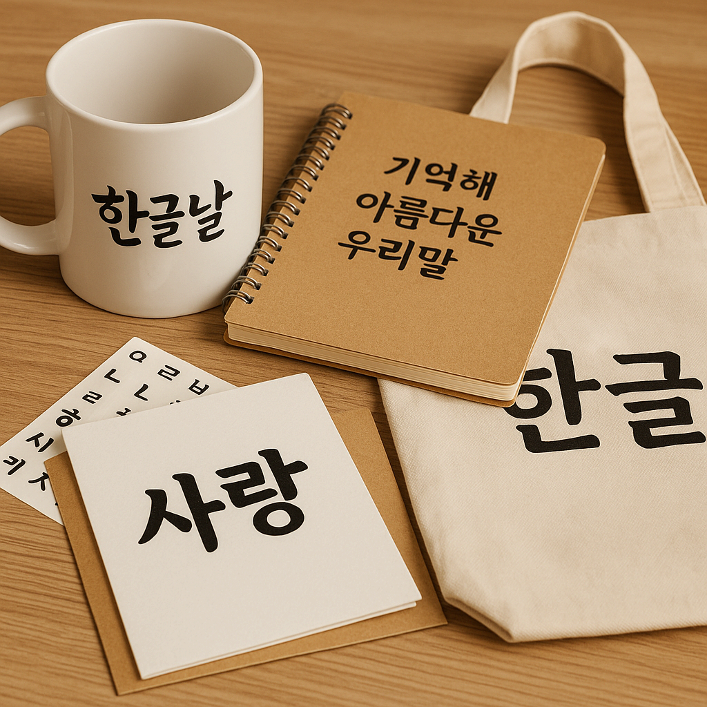 한글날 폰트 굿즈 추천