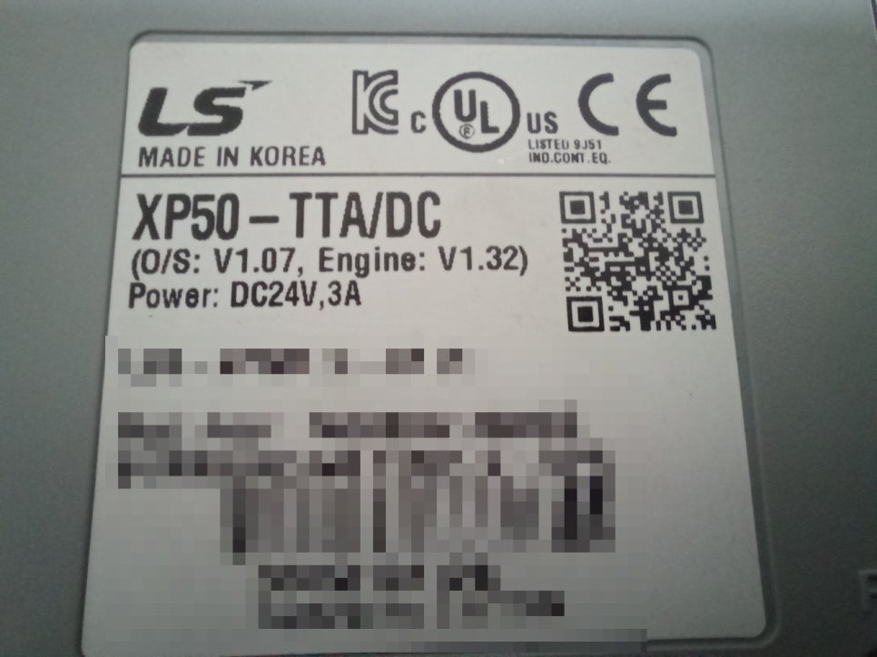 LS 일렉트릭(구 LS산전) 터치패널 XP50-TTA/DC 정상 작동 수리 완료 by 메트영남