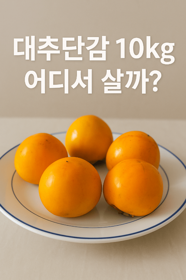 대추단감 10kg어디서살까? 직접촬영