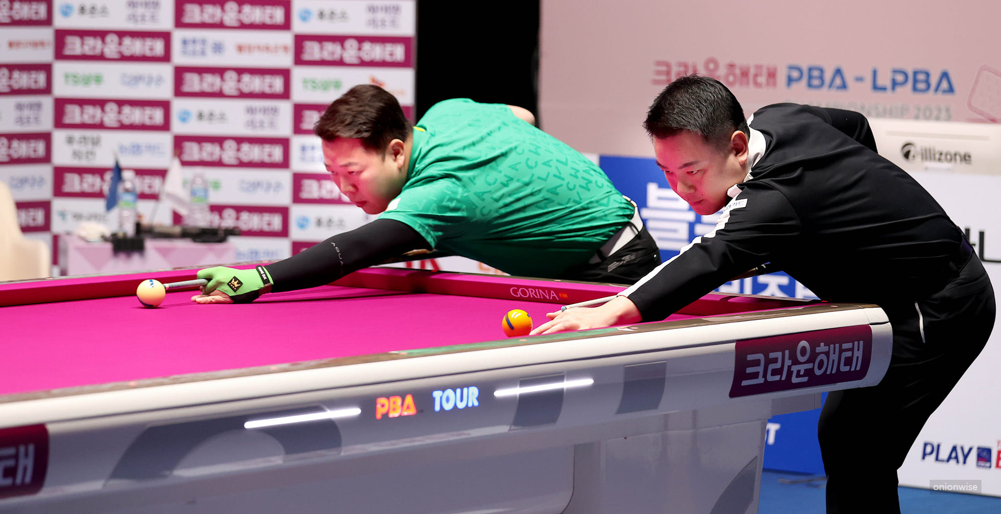 조재호와 강동궁 당구선수