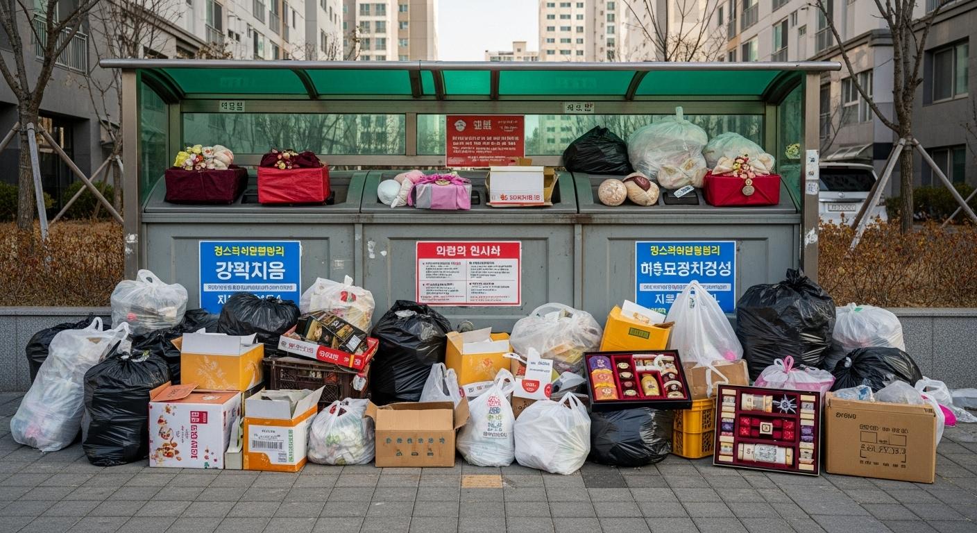 추석 쓰레기 수거