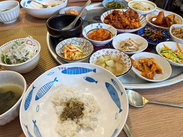 집밥청보리-매생이청국장-반찬