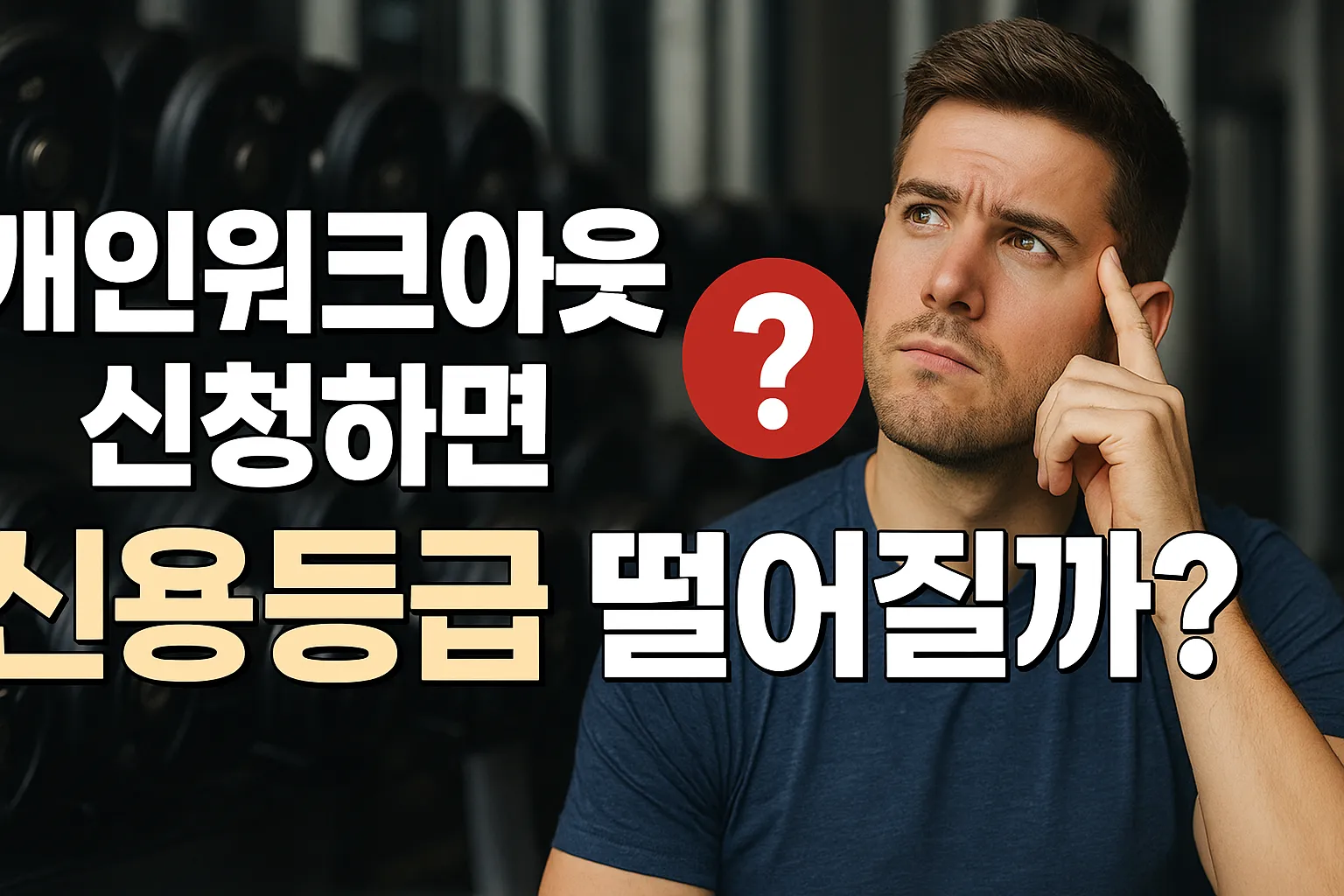개인워크아웃 신청하면 신용등급 떨어질까? 2025년 최신 정보