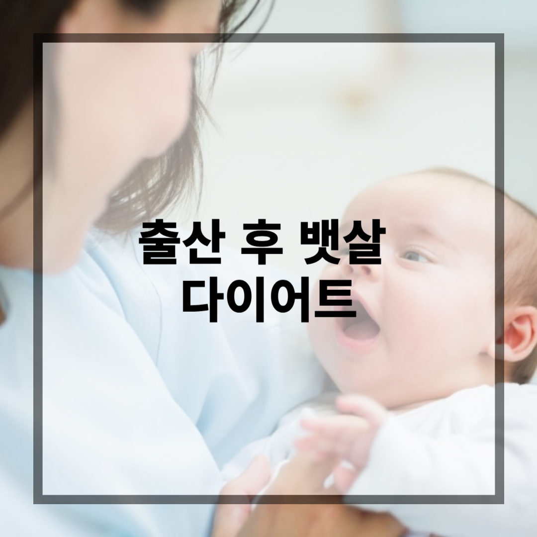 출산 후 뱃살