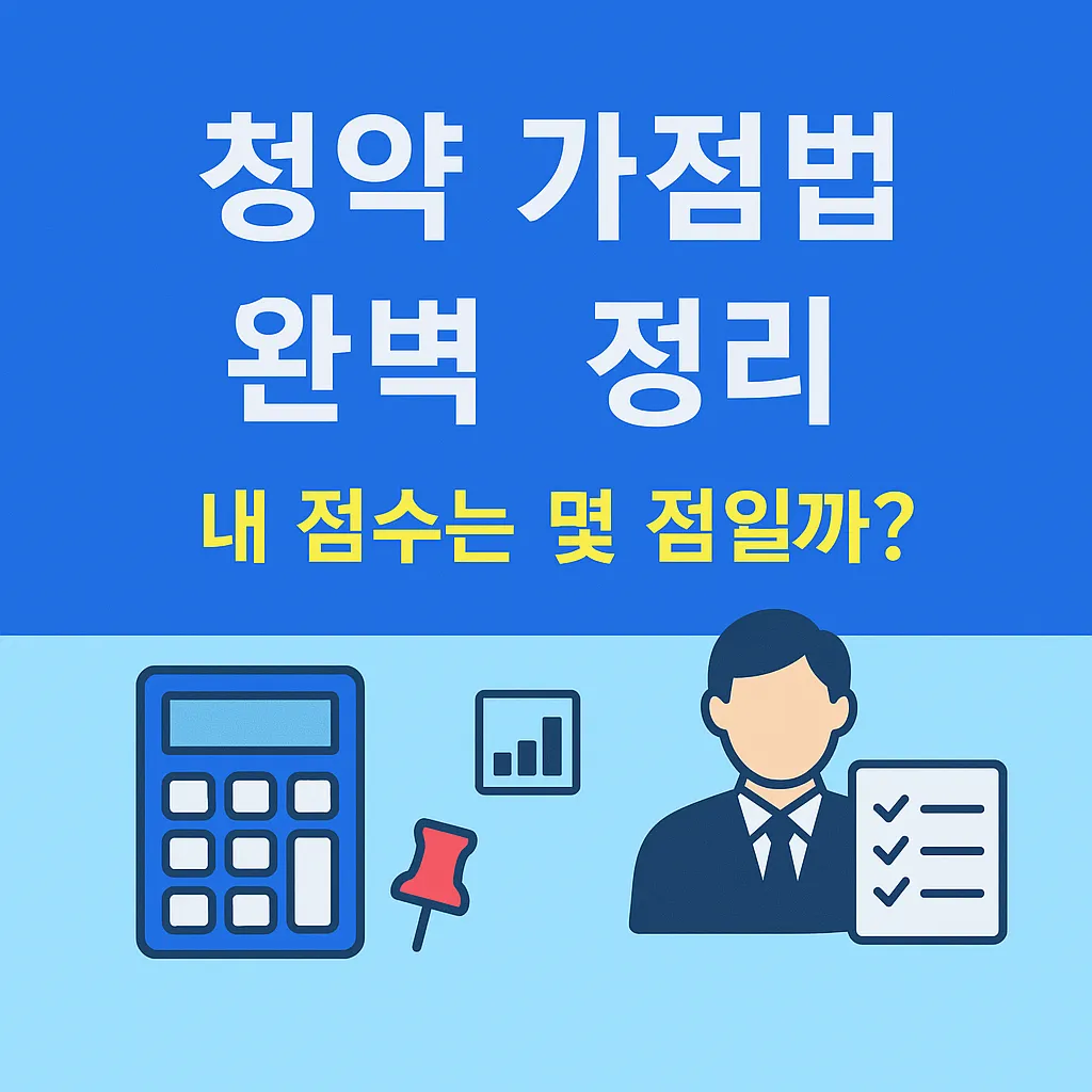 청약 가점 계산법