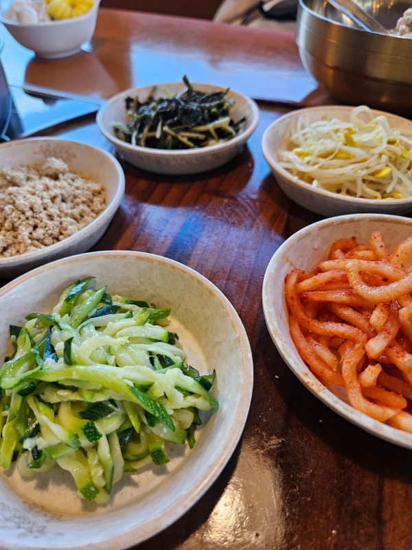 봄이보리밥 5종나물