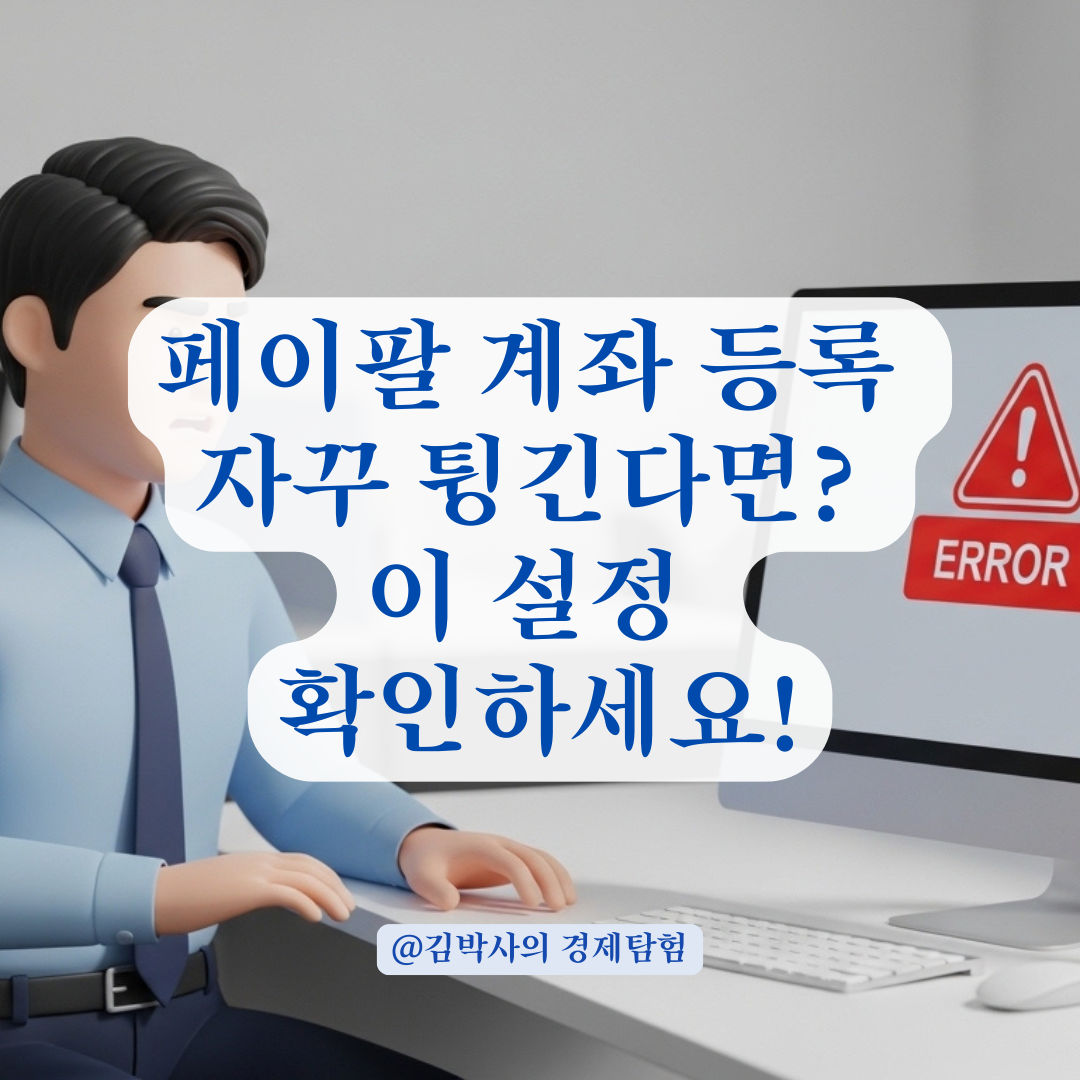 페이팔 계좌 등록 오류 해결을 위한 브라우저 최적화 가이드!