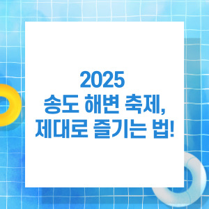 2025 송도 해변축제 제대로 즐기는 법