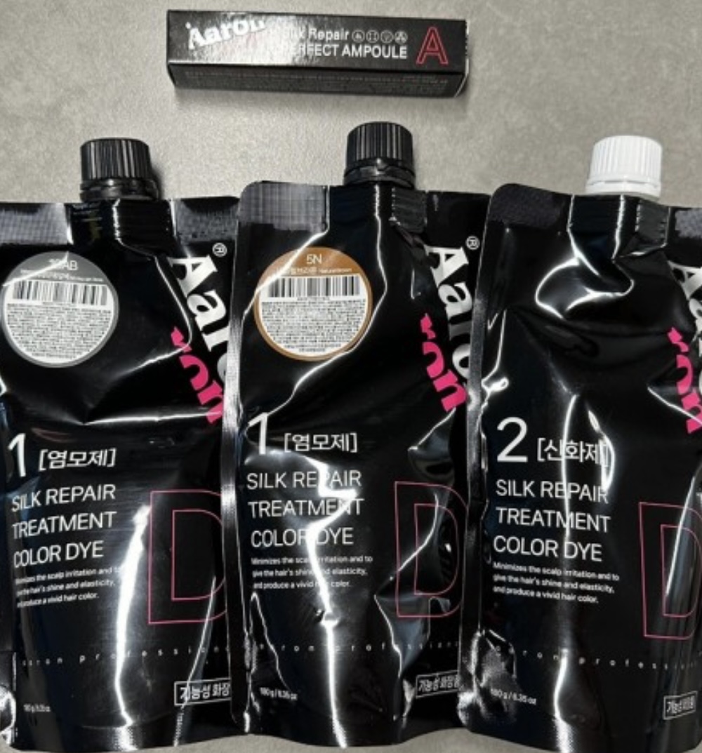 아론 밀본 새치염색 찐후기 비교 셀프 염색 초보가 선택한 저자극 컬러는?