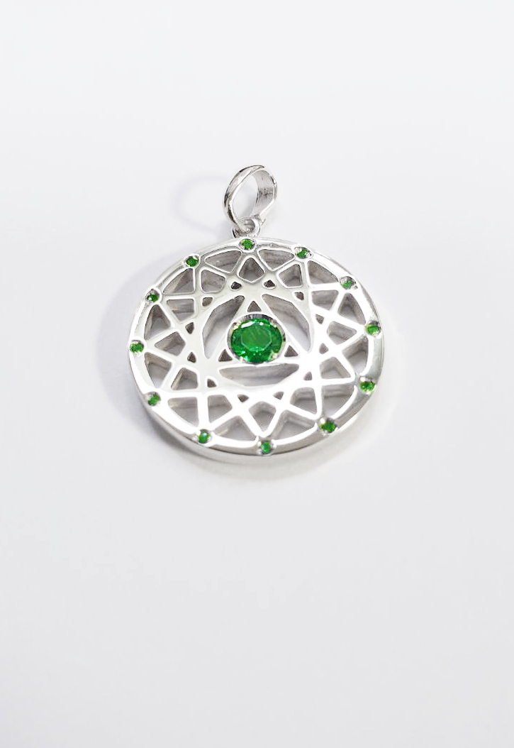 12각목걸이-에머랄드