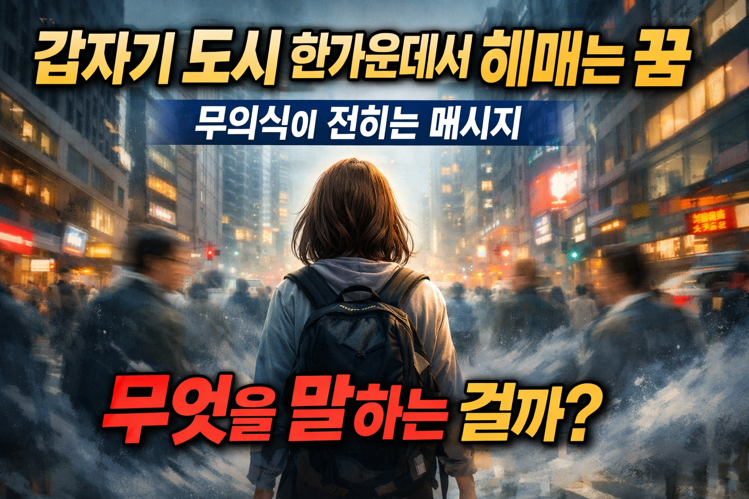 도시 속에서 길을 잃는 꿈