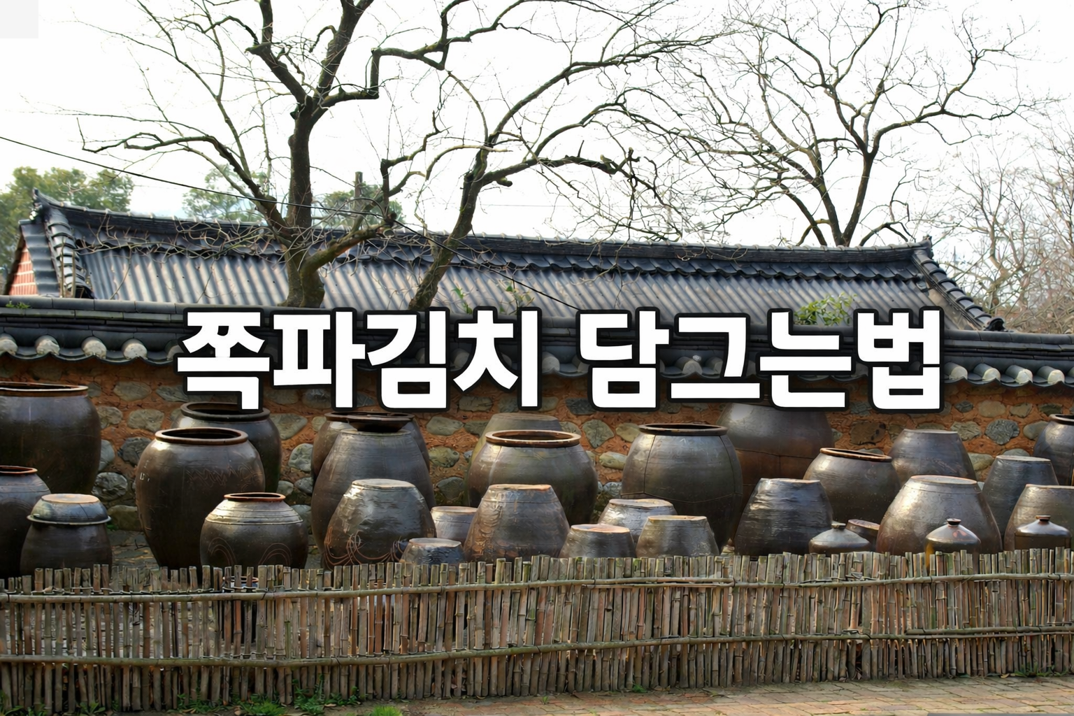 쪽파김치담그는법