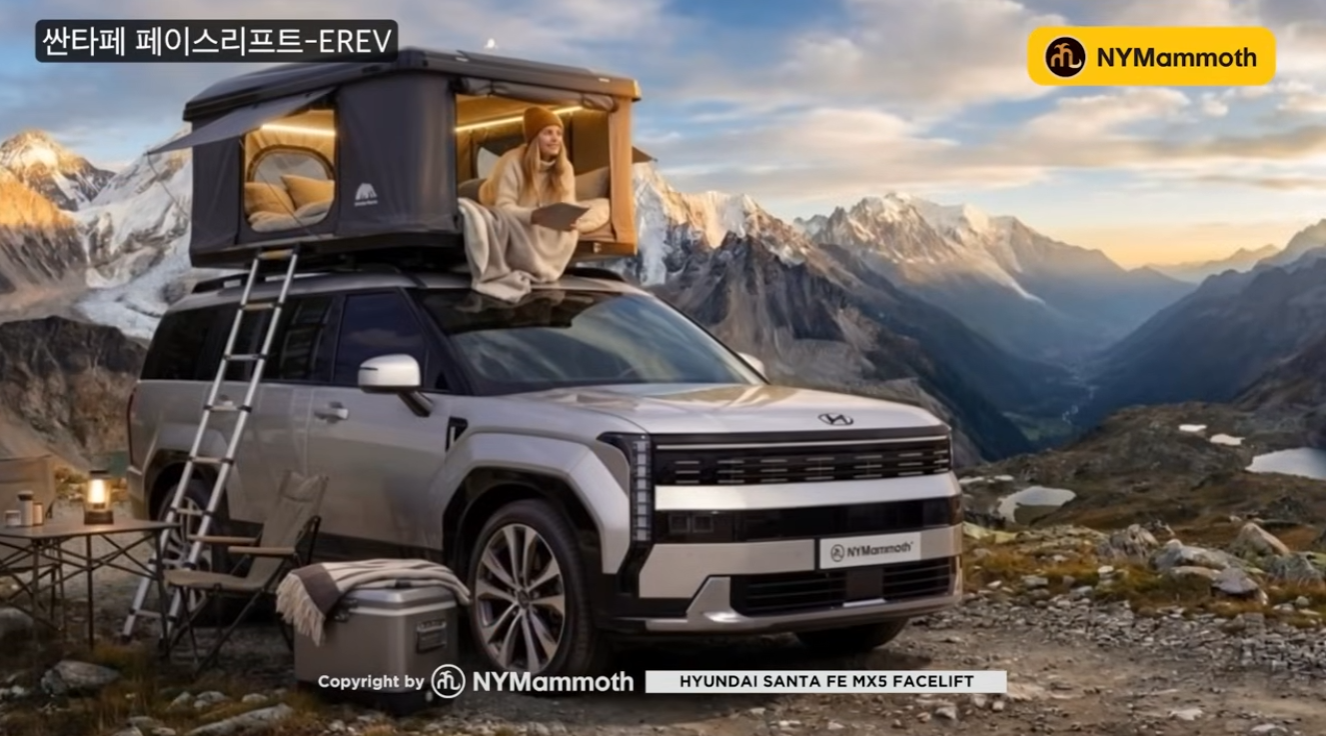 현대자동차 싼타페 페이스리프트 예상도 (출처 : 뉴욕맘모스)