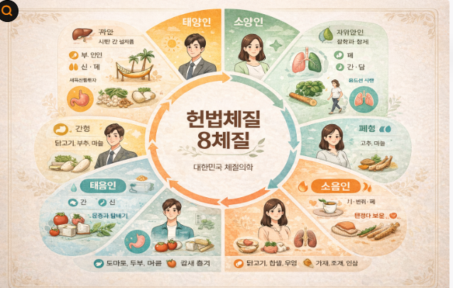 헌법체질의학이란?(장부별 8가지 체질분류법)