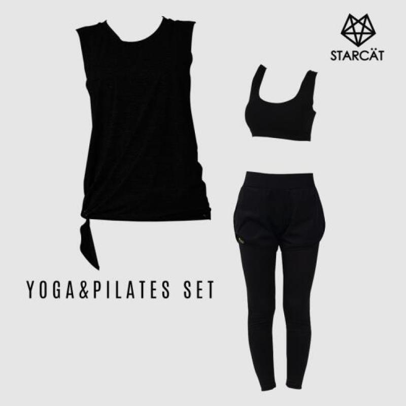 스타캣 요가복세트 필라테스복세트 크롭탑세트 TS075BR01PT03T2