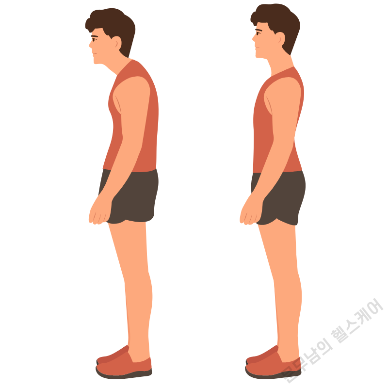 굽은등 라운드 숄더 스트레칭 4가지 방법