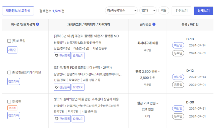 성동구청-구인구직
