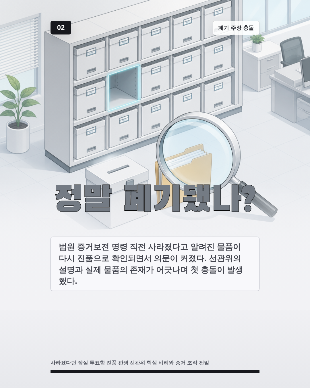 정말 폐기됐나?