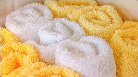 부드러운 재질의 수건