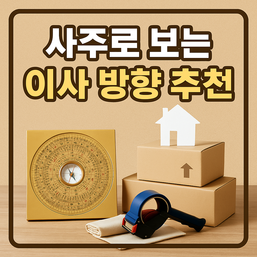 사주로 보는 이사 방향 추천
