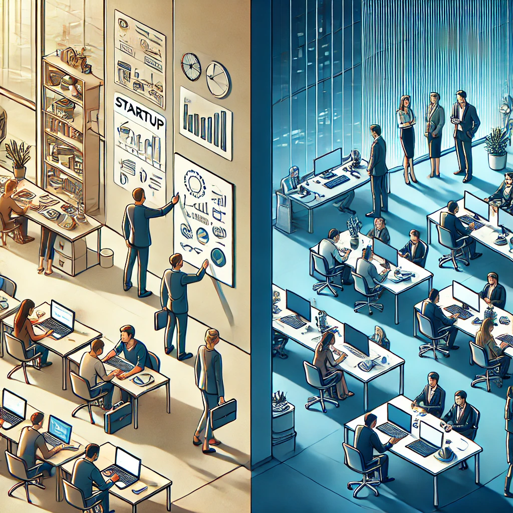 스타트업 vs 대기업, 이직할 때 꼭 알아야 할 차이점!