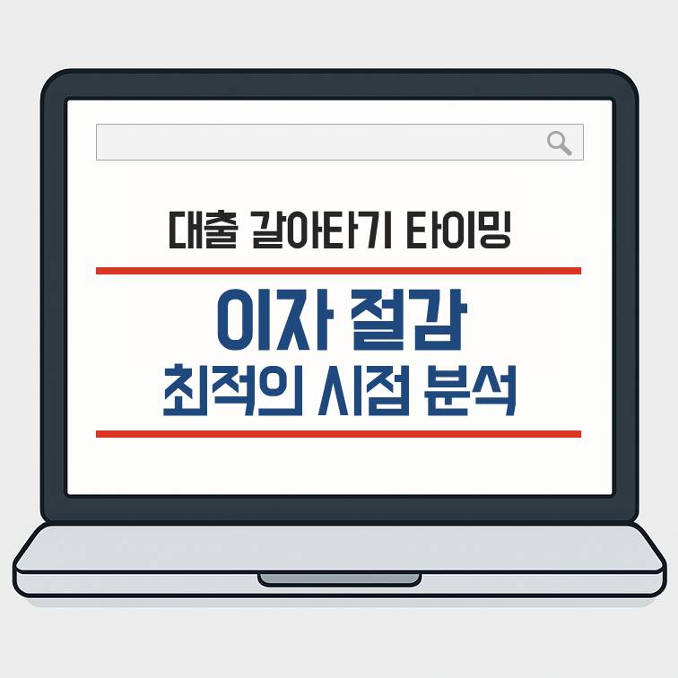 대출 갈아타기 타이밍 금리 인하 이후 이자 절감 최적 시점 분석 대표 이미지