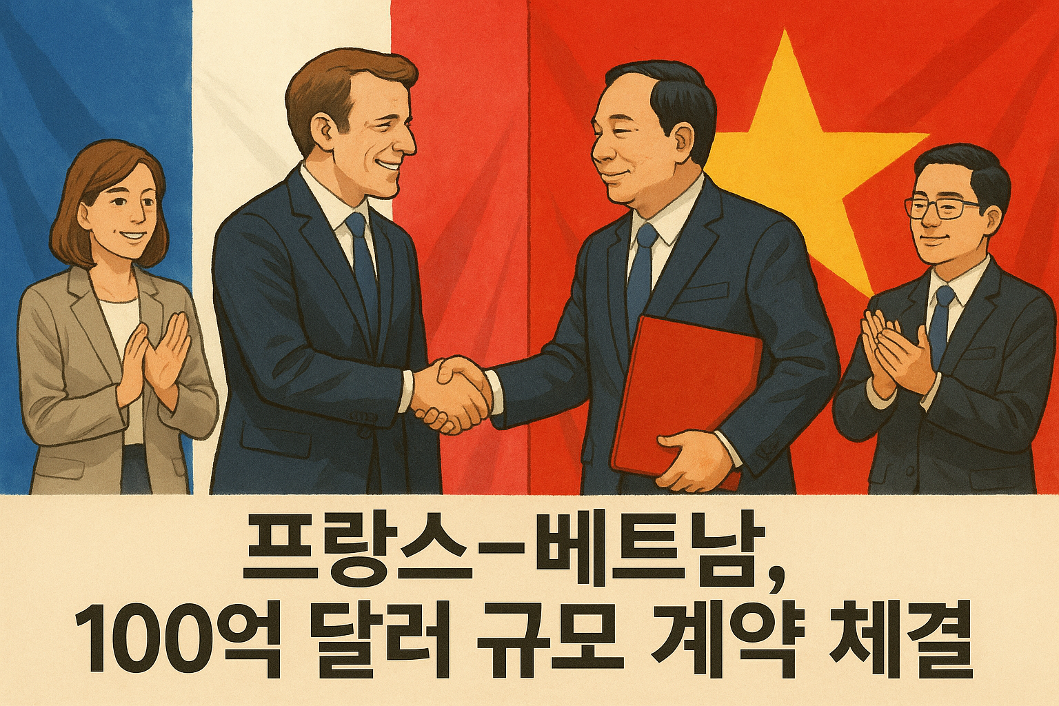 프랑스 베트남 100억달러 규모 계약 체결