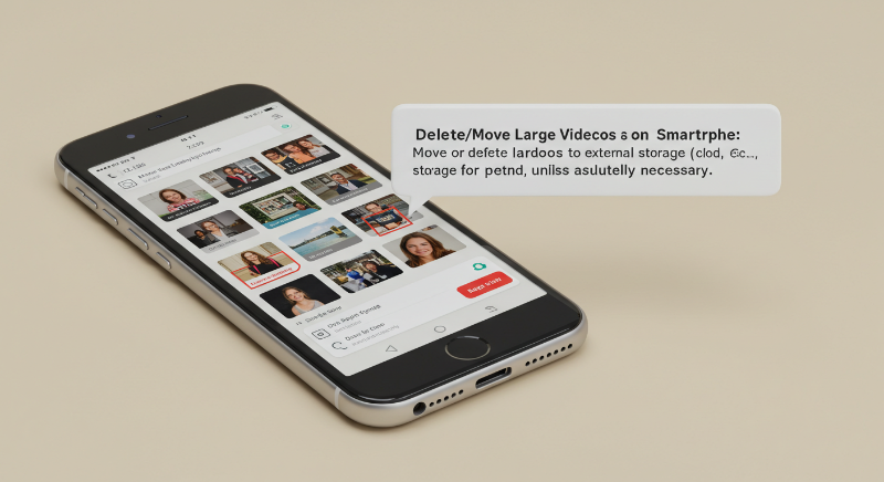 대용량 동영상 삭제/이동