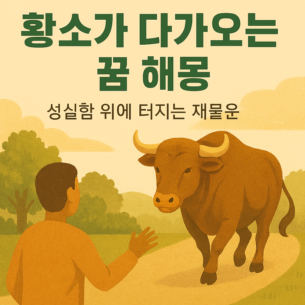 황소가 다가오는 꿈 해몽