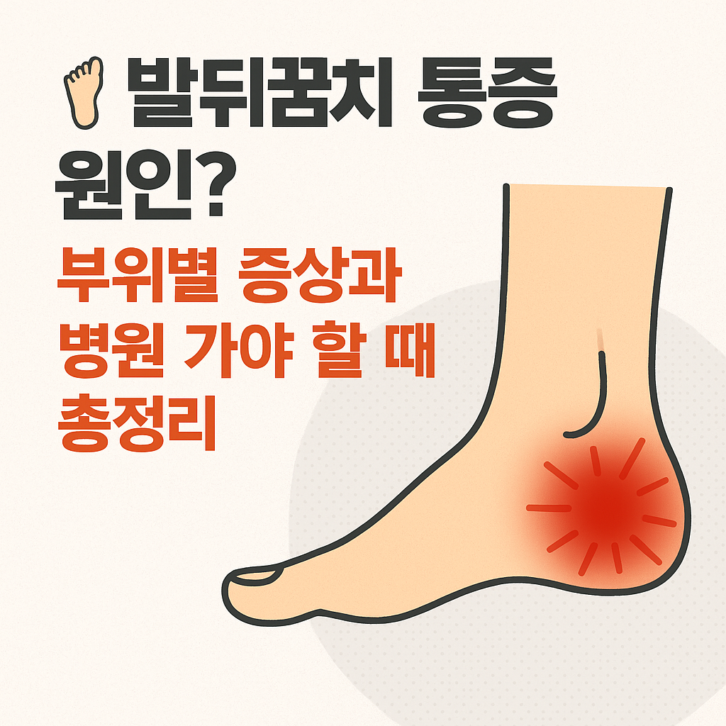 발뒤꿈치 통증 치료