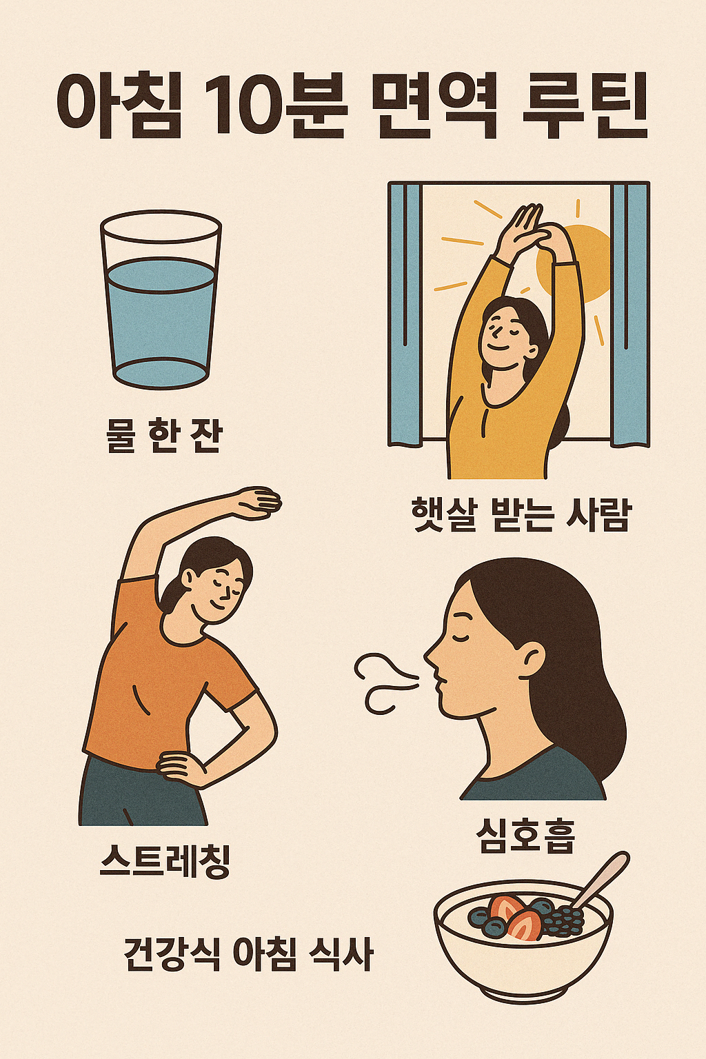 건강, 면역, 생활습관