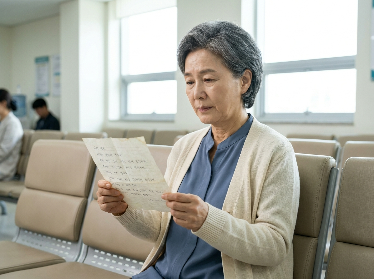 관절 진료 준비 증상 일지
