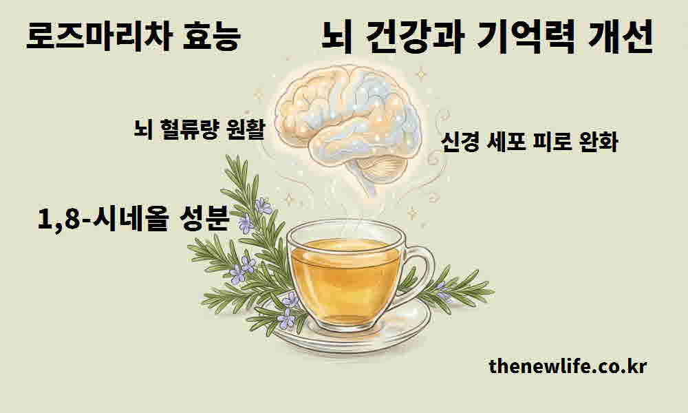 로즈마리차 효능 뇌 건강 기억력 개선