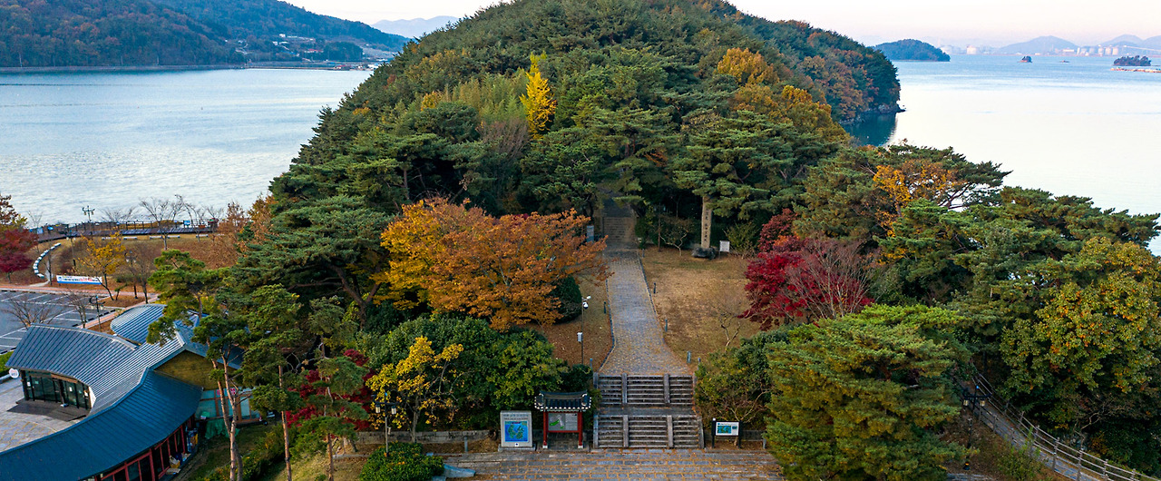 노량해전 이순신 순국지인 남해 관음포 전경 이미지