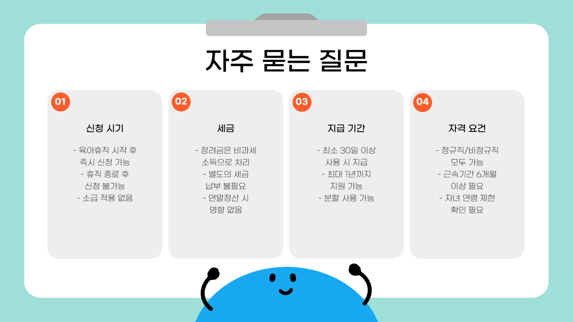 아빠 육아휴직 장려금 계산 방법 안내