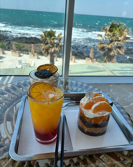 제주 애월 카페 이동건 오아시스80 바다뷰