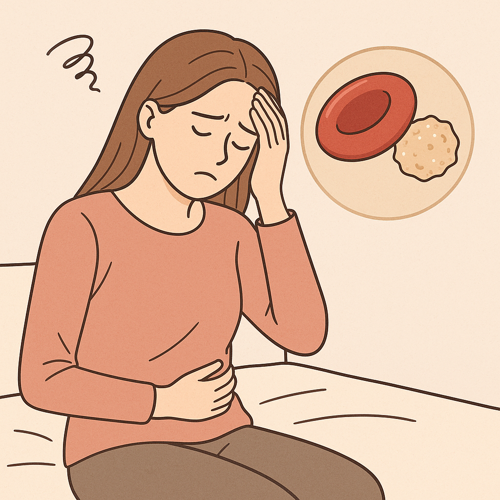 젊은 여성 빈혈관련 이미지