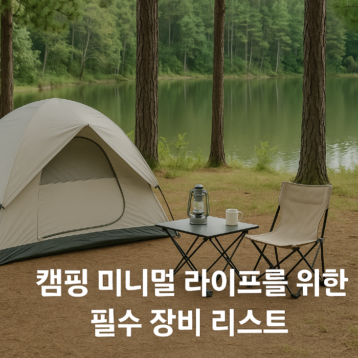 캠핑 미니멀 라이프를 위한 필수 장비 리스트