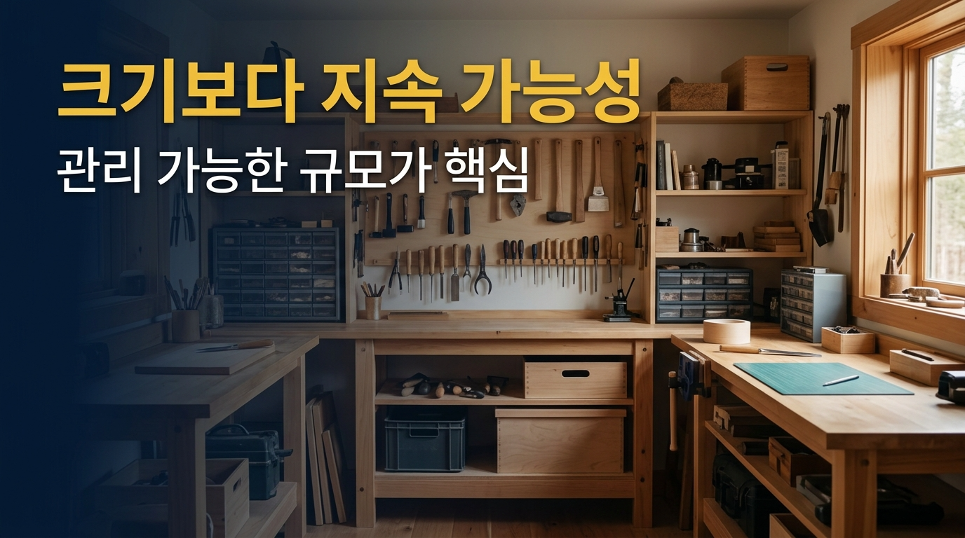 크기보다는 지속 가능성이 중요