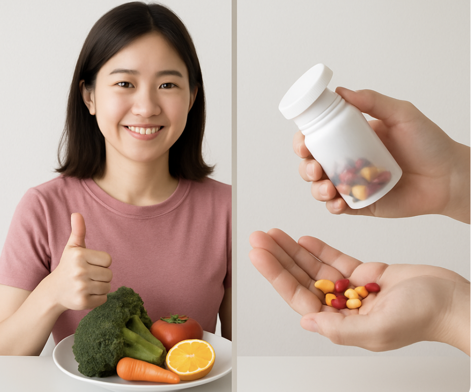 식습관변화와 보조제관련 사진