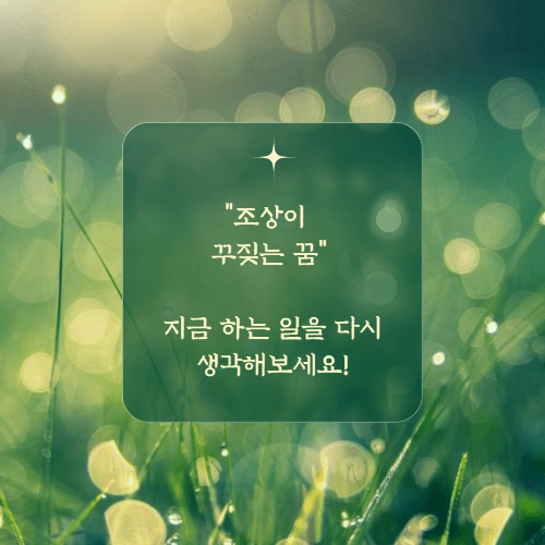 조상이 꾸짖는 꿈