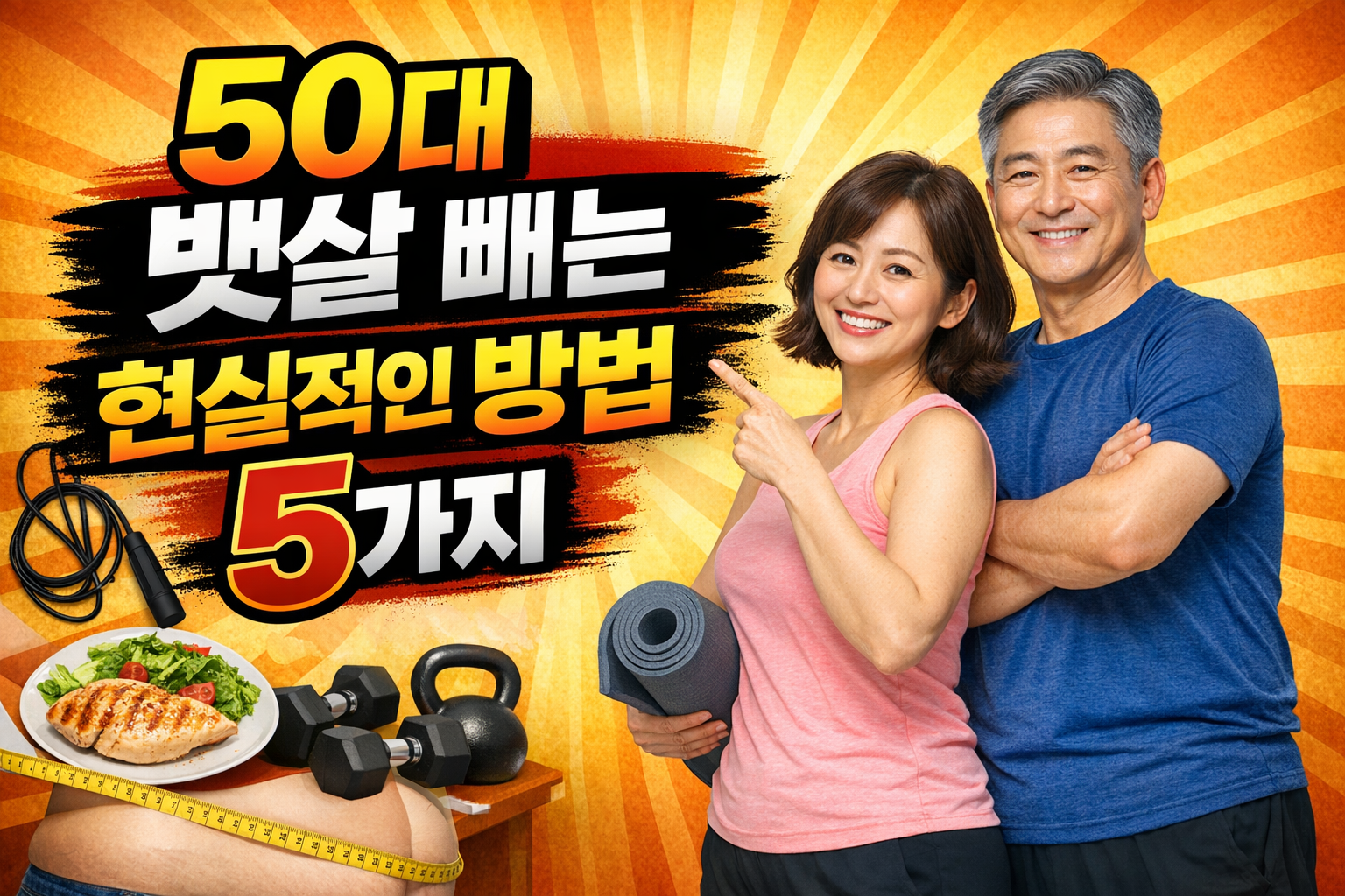 50대 뱃살빼는 현실적인 방법