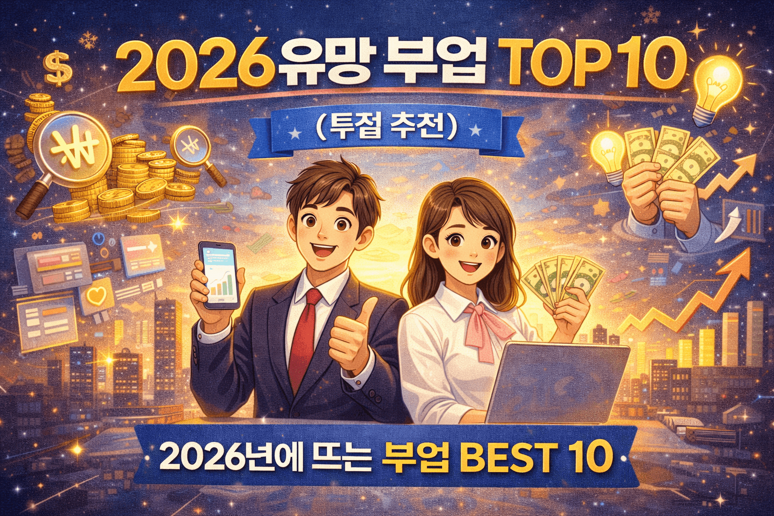 2026년 뜨는 부업 아이템 10가지 (투잡 추천)