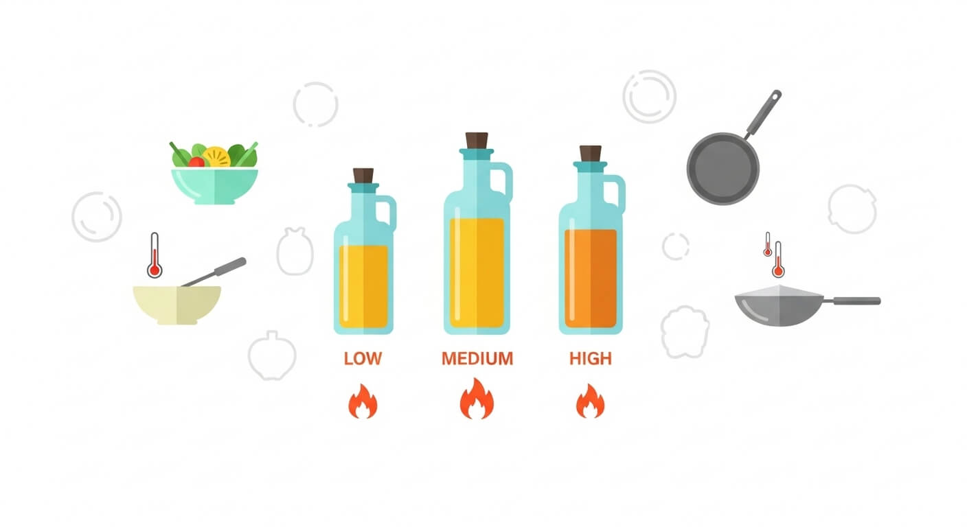 오일별 발연점 차이 (조리법별 추천)
