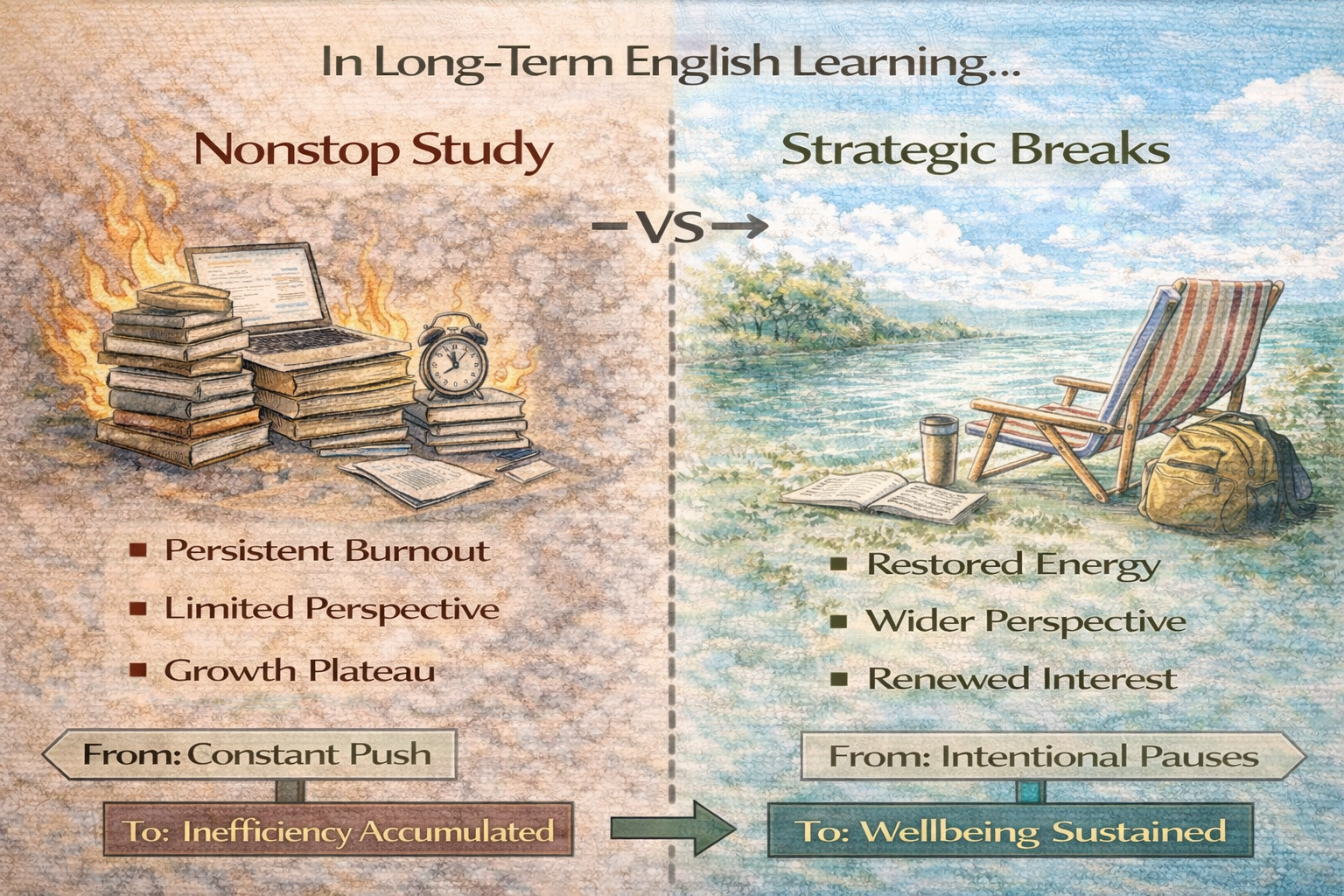 왜 장기 학습에서 휴식은 멈춤이 아니라 전략이 되는가