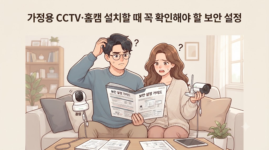 가정용 CCTV&middot;홈캠 설치할 때 꼭 확인해야 할 보안 설정
