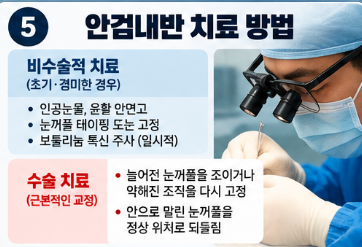 안검내반 수술 치료