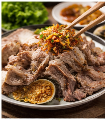 홍성 추어어죽&#44; 소머리수육 광천원조어죽